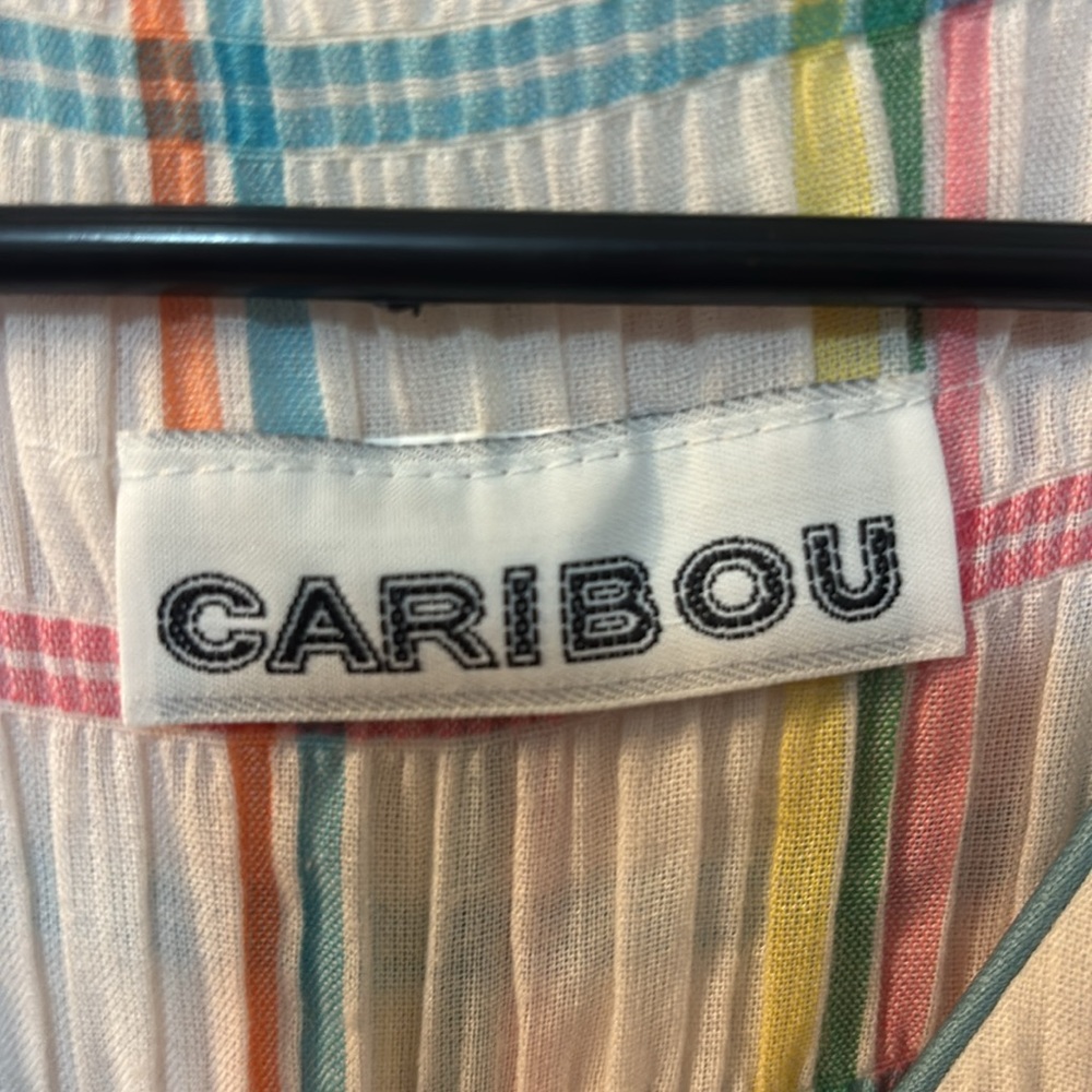 Caribou Multicolor Plaid Women's Top - Picture 4 of 6